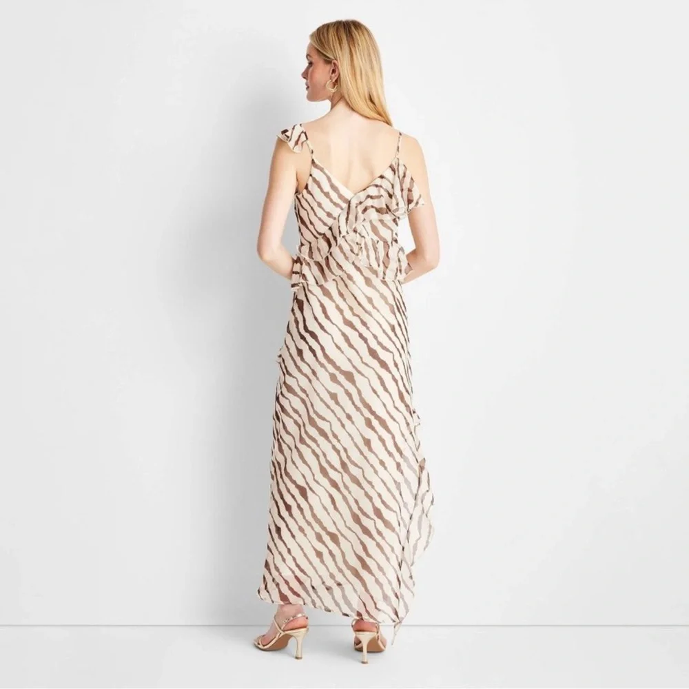 Women's Ruffle Ankle Length Dress - Future Collective with Jenee Naylor XL - Picture 4 of 4